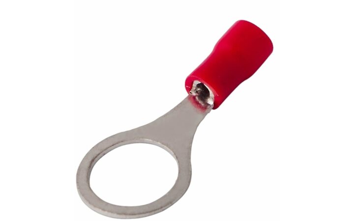 фото - REXANT Наконечник кольцевой изолированный ø 10.5 мм 0.5-1.5 мм² (НКи 1.5-10) красный (08-0017)