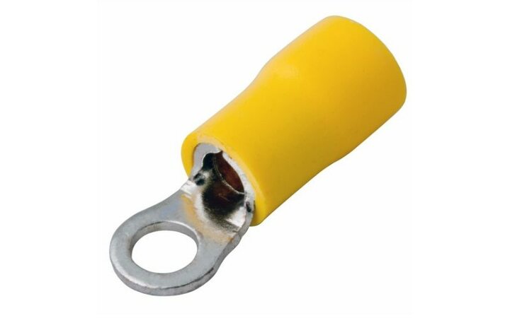 фото - REXANT Наконечник кольцевой изолированный ø 5.3 мм 4-6 мм² (НКи 6.0-5/НКи5,5-5) желтый (08-0052)