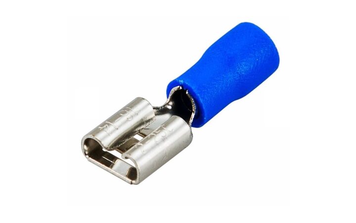 фото - REXANT Клемма плоская изолированная РПи-м 2.5-(6.3)/РпИм 2-250 гнездо 7.4 мм 1.5-2.5 мм² (08-0433)