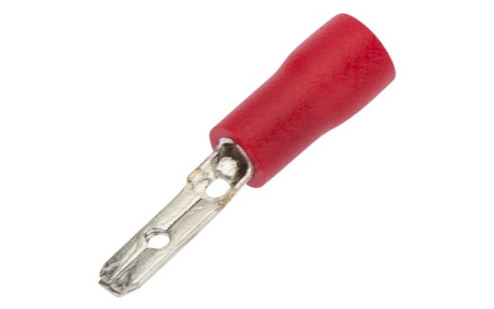 фото - REXANT Клемма плоская изолированная РПи-п 1.5-(2.8)/РпИп 1,25-3-0,8 штекер 2.8 мм 0.5-1.5 мм² красная (08-0311)