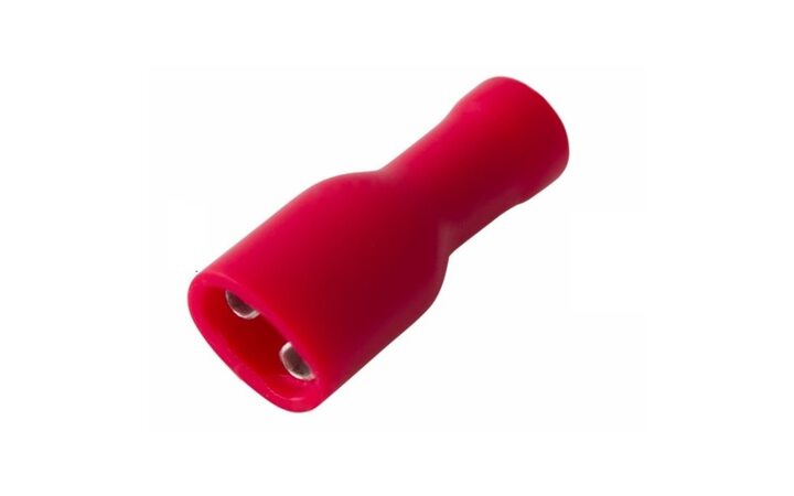 фото - REXANT Клемма плоская полностью изолированная РППи-м 1.5-(4.8)/РпИмп 1,25-5-0,8 гнездо 5.6 мм 0.5-1.5 мм² (08-0611)