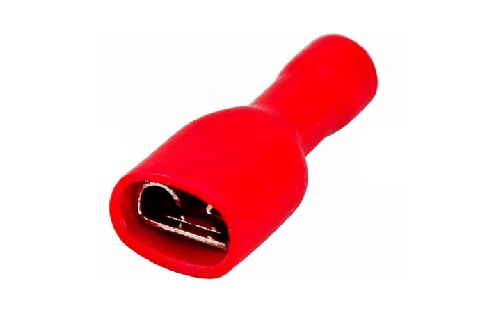 фото - REXANT Клемма плоская полностью изолированная РППи-м 1.5-(6.3)/РпИмп 1,25-250 гнездо 6.6 мм 0.5-1.5 мм² (08-0612)