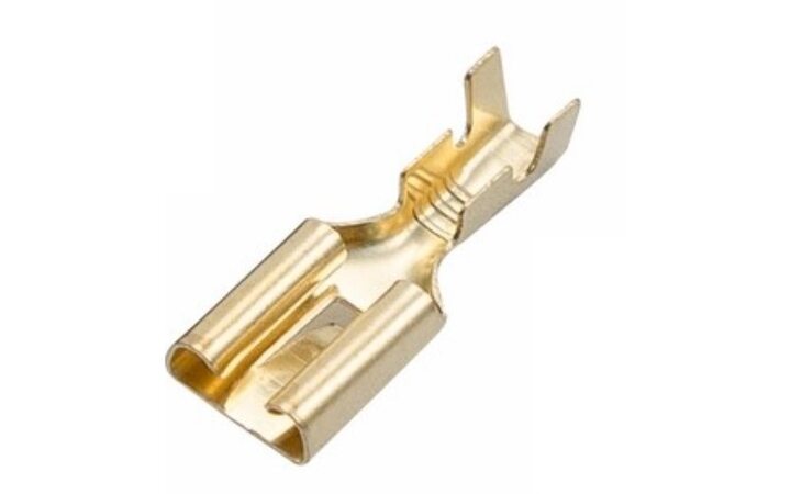 фото - REXANT Клемма плоская гнездо 7.5 мм 1-2.5 мм² (РП-м 2.5-(6.3)) (08-0921)