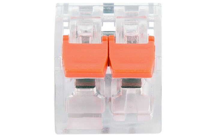 фото - REXANT Универсальная компактная клемма СМК 221-412, 2-проводная до 4,0 мм² (пакет 5 шт/уп) (07-5206)