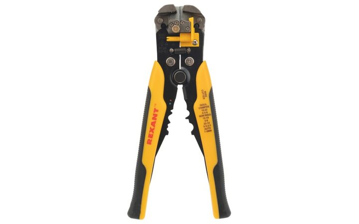 фото - Инструмент для зачистки кабеля 0.2-6.0 мм² и обжима наконечников (HT-766) REXANT (12-4005)
