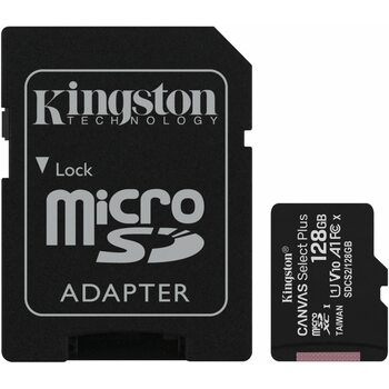фото - Карта памяти 128GB Kingston SDCS2/128GB (MicroSDXC Class 10 UHS-I, SD adapter)
