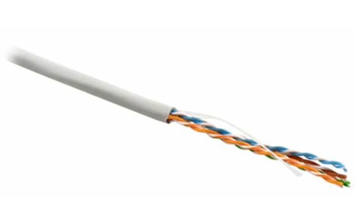 фото - Кабель Hyperline UUTP4-C5E-S24-IN-LSZH-GY-305