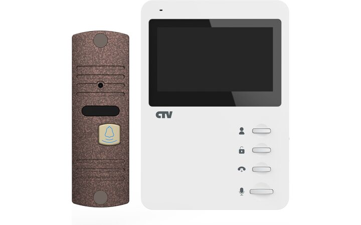 фото - CTV-DP1400N ( Белый монитор + панель бронза)