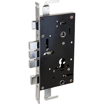 фото - Аллюр ЗВ1-09АТМ-L левый автомат.без ц/мех.б/о для кит.металл.дверей Замок врезной б/руч (20)