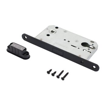 фото - Аллюр АРТ 5300-MC BL матовый черный без ц/м МАГНИТНЫЙ Замок врезной (40)