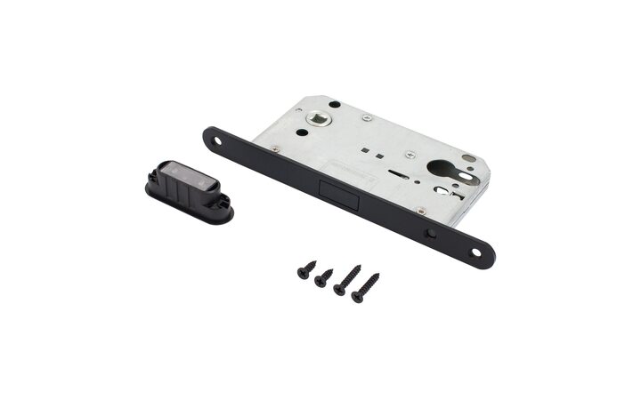 фото - Аллюр АРТ 5300-MC BL матовый черный без ц/м МАГНИТНЫЙ Замок врезной (40)