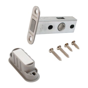 фото - Аллюр АРТ L45-8M-R18 SN мат.никель магнитная овал.торц.планка Защёлка (100)