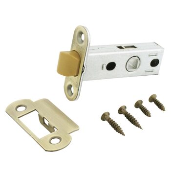 фото - Аллюр АРТ L45-8-PR18 MAB мат.бронза пластик овал.торц.планка18мм б/ручек Защёлка (100)