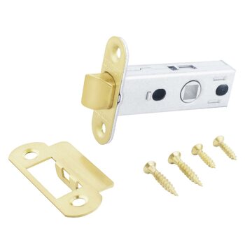 фото - Аллюр АРТ L45-8-R18 SB мат.золото овал.торц.планка18мм б/ручек Защёлка (100)