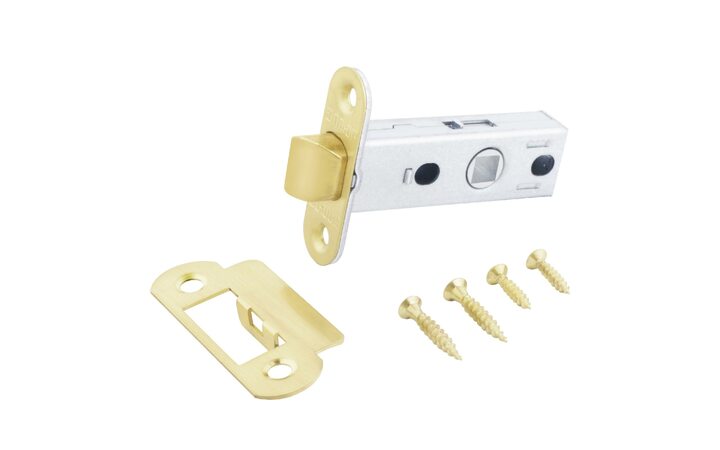 фото - Аллюр АРТ L45-8-R18 SB мат.золото овал.торц.планка18мм б/ручек Защёлка (100)