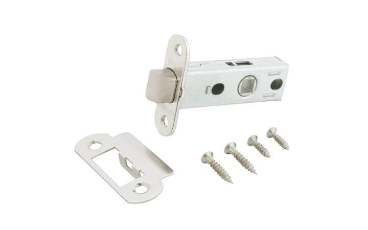 фото - Аллюр АРТ L45-8-R18 SN мат.никель овал.торц.планка18мм б/ручек Защёлка (100)