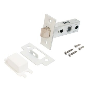 фото - Аллюр АРТ L45-8 W матовый белый торц.планка 25мм б/ручек Защёлка (100)