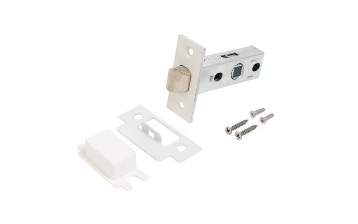 фото - Аллюр АРТ L45-8 W матовый белый торц.планка 25мм б/ручек Защёлка (100)