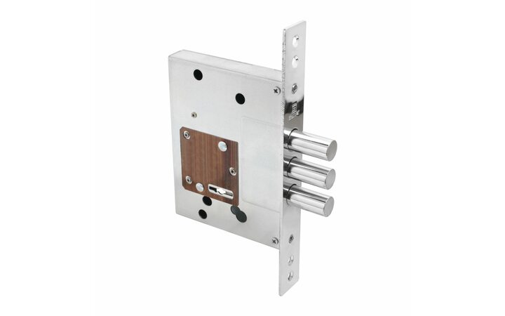 фото - Булат ЗВ8-8.60.00.3(16).08 хром сувальд б/о б/наклад 5кл. Замок врезной для метал. дверей (20)