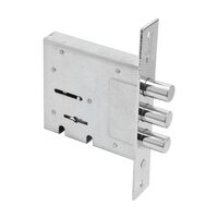 Булат ЗВ8-6.60.00.3(14).08 хром сувальд б/о б/наклад 5кл. Замок врезной для метал. Дверей (20)