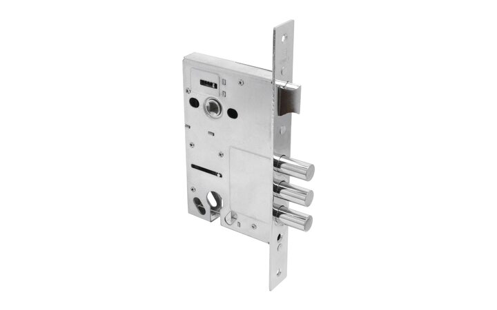 фото - Булат ЗВ4-3(14).60.85.08 хром, без ручек, без ц/м Корпус замка для металлических дверей (20)