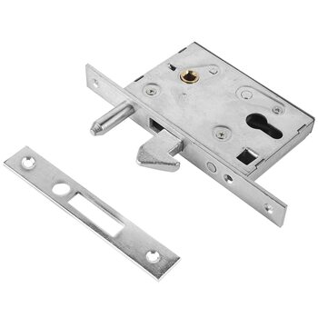 фото - Булат ЗВ4-1К.60.72.25.04 хром 60мм под ц/м, м/о 72 мм Замок врезной ДЛЯ ОТКАТНЫХ ВОРОТ б/руч (20)