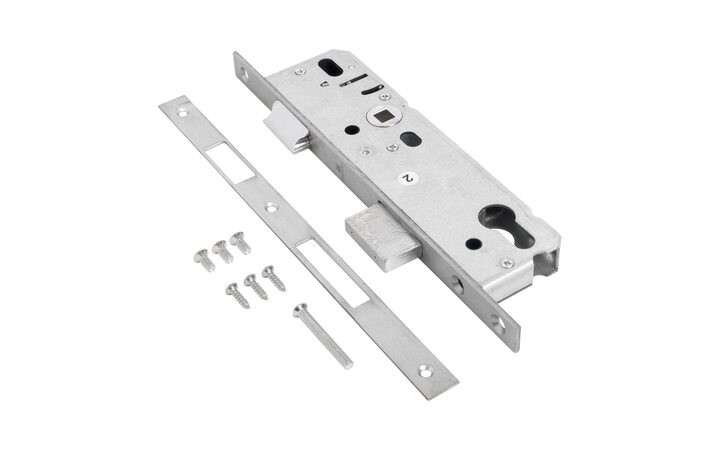 фото - Булат ЗВ 4-1.35.92.16.08 нерж. сталь 35мм с/о, под ц/м, м/о 92мм Замок врезной б/руч (30)