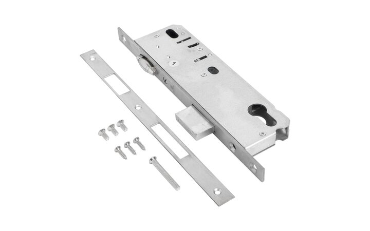 фото - Булат ЗВ 5-1.40.00.16.08 нерж. сталь 40мм рол.зщ с/о, под ц/м Замок врезной б/руч (30)