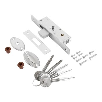 фото - Булат ЗВ 1-1П.20.00.20.04 (71-K-CR) хром 5кл. Замок врезной б/руч (48)