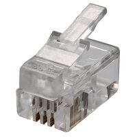SUPRLAN Коннекторы 4P4C (RJ-11) уп. 100шт 10-0229