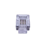 SUPRLAN Коннекторы 6P4C ( RJ-11 ) уп. 100шт 10-0227