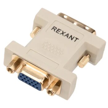 фото - Переходник штекер DVI-I - гнездо VGA REXANT 17-6821