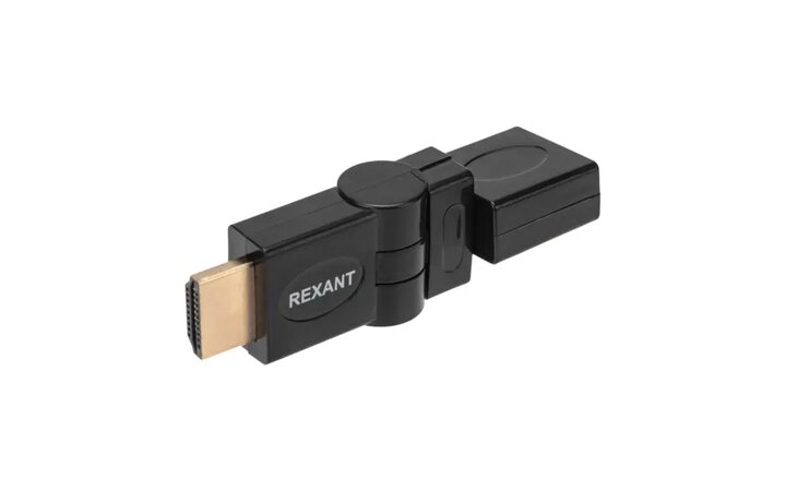 фото - Переходник штекер HDMI - гнездо HDMI, поворотный REXANT 17-6813