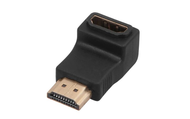 фото - Переходник штекер HDMI - гнездо HDMI, угловой REXANT 17-6805