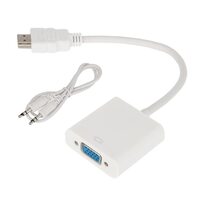 Переходник штекер HDMI - гнездо VGA, провод + шнур стерео 3,5мм REXANT 17-6936