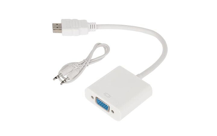 фото - Переходник штекер HDMI - гнездо VGA, провод + шнур стерео 3,5мм REXANT 17-6936