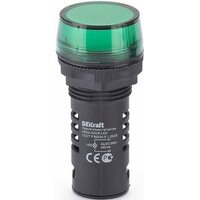 Лампа коммутац. ADDS 22мм LED 220В AC/DC ЛK-22 зел. SchE 25118DEK