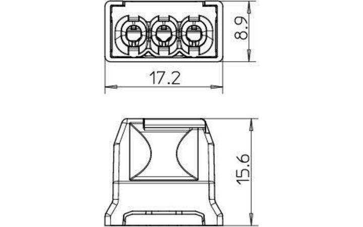 фото - Клемма пружинная 3х2.5кв.мм 61 325 LGR (2272-203) OBO 2054485