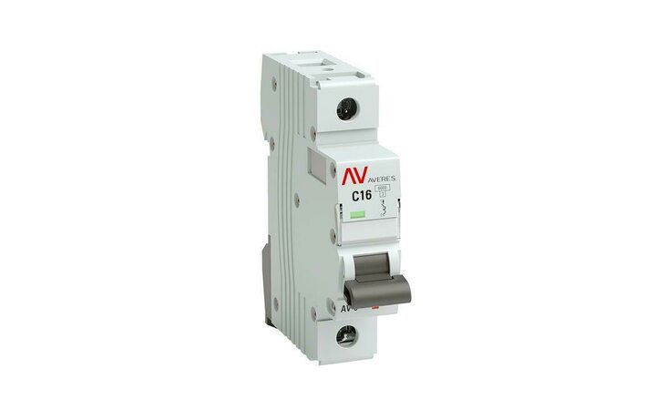 фото - Выключатель автоматический модульный 1п C 16А 6кА AV-6 AVERES EKF mcb6-DC-1-16C-av