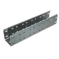 Лоток листовой перфорированный 300х100 L3000 сталь 0.8мм 'БЫСТРЫЙ МОНТАЖ ПЛЮС' LPplus100-300-0.8-3000 оцинк. КМ PL0277