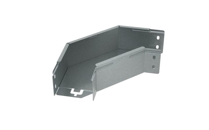 фото - Угол для лотка горизонтальный 90град. 100х80 сталь 1мм 'ПЛЮС' GLplus90-80-100 КМ PL0433