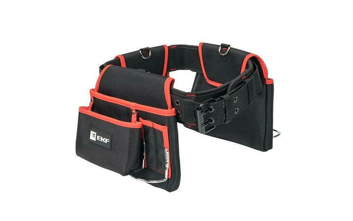 фото - Сумка-пояс двухсекционная усиленная с двухшпеньковым ремнем С-12 Master EKF c-12