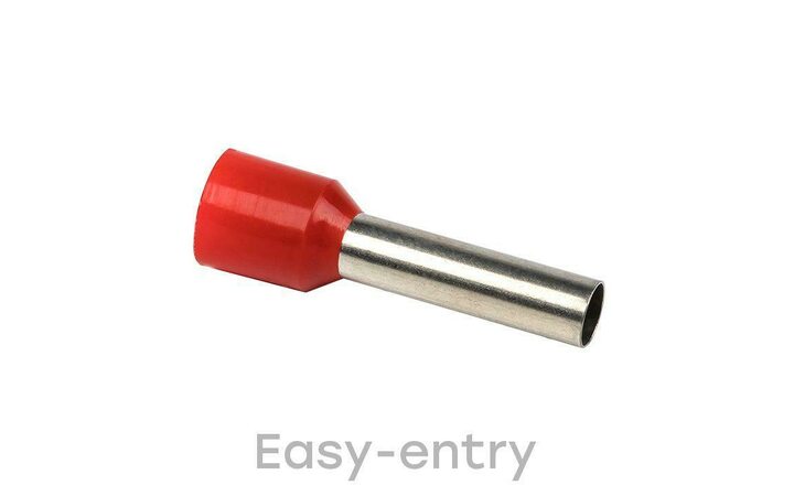 фото - Наконечник штыревой втулочный изол. НШвИ 10.0-18 (уп.50шт) EKF nhvi-10.0-18