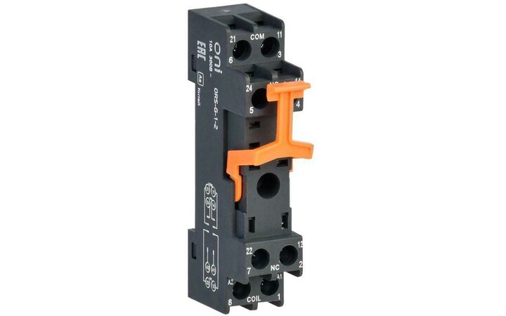 фото - Розетка ORS-G-1-2 для реле OGR-1 2C ONI ORS-G-1-2-G