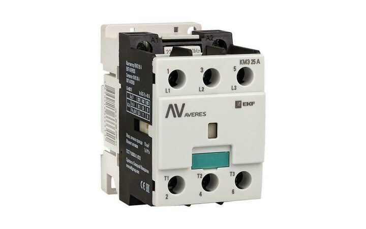 фото - Контактор КМЭ 30А 400В АС AVERES EKF ctr-s-30-00-400-av