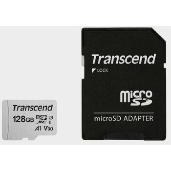 Transcend TS128GUSD300S-A microSDXC Class 10 U3, V30, A1 300S + адаптер