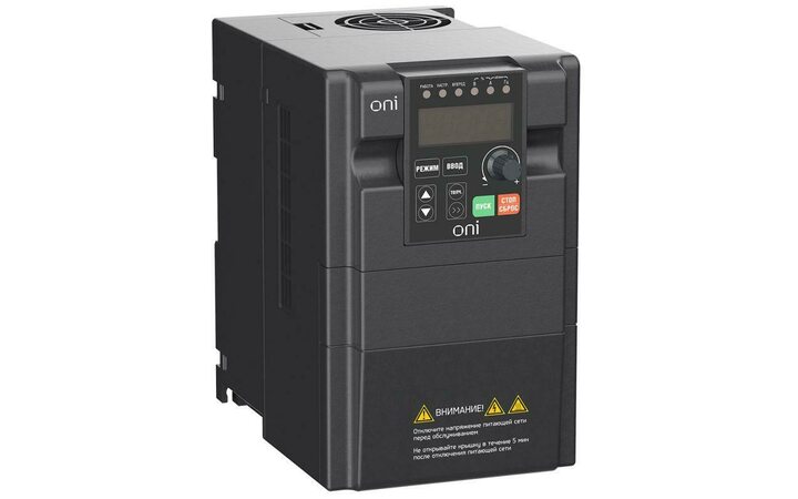 фото - Преобразователь частоты A150 220В 1ф 1.5кВт 7А встроенный торм. модуль ONI A150-21-15NT