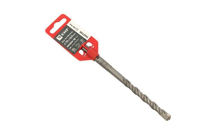 фото - Бур по бетону SDS-plus 10х160мм 2 резца 4S спираль Master EKF db-10-160-2x4
