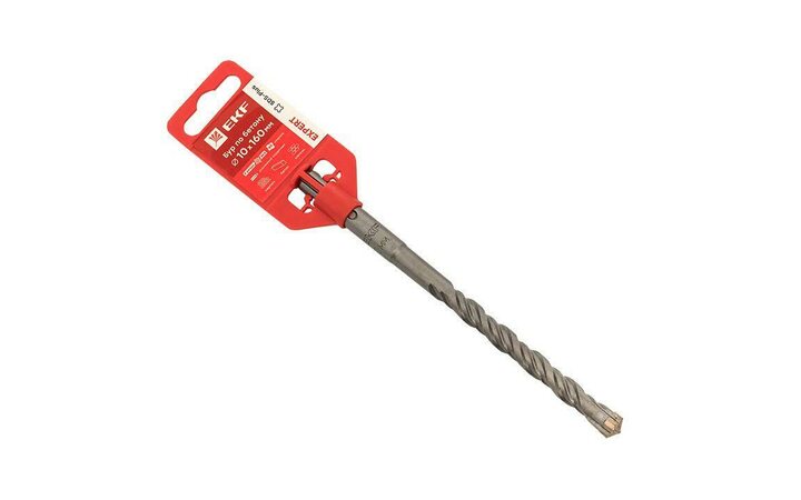 фото - Бур по бетону SDS-plus 10х160мм 4 резца 4S спираль Expert EKF db-10-160-4x4