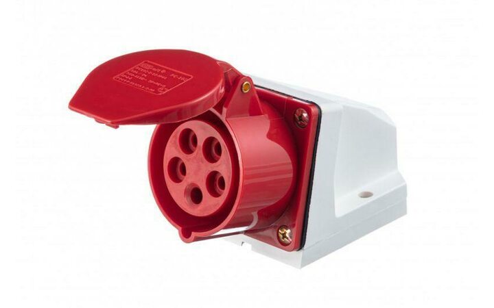 фото - Розетка ОП 115 16А 3P+PE+N 380В IP44 SchE 26030DEK